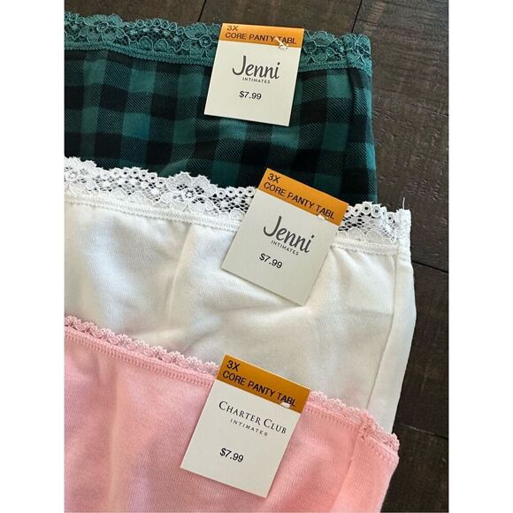 Jenni and Charter Club Size 3X Panty Bundle New With Tag - Picture 2 of 2
